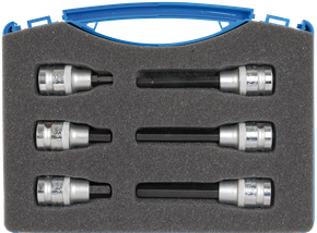 Schraubendreheinsätze, 1/2", Innensechskant, 6-10 mm, 6-teilig